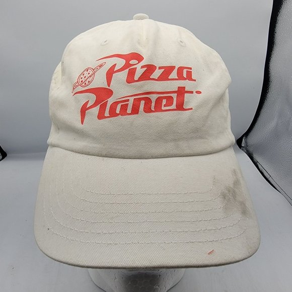 Disney Accessories - Disney Parks Pizza Planet Toy Story Adult Adjustable White Outdoor Hat Cap
